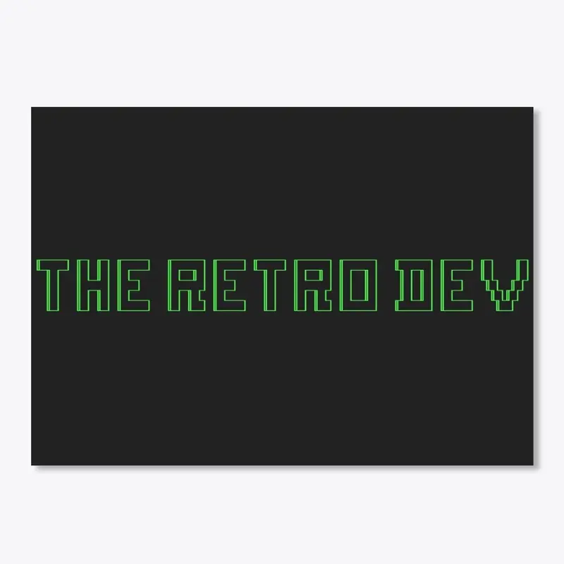 The Retro Dev Logo Sticker